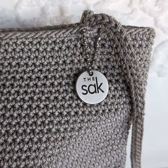 The Sak -Double Woven Macrame Crochet Shoulder Bag - Picture 2 of 13